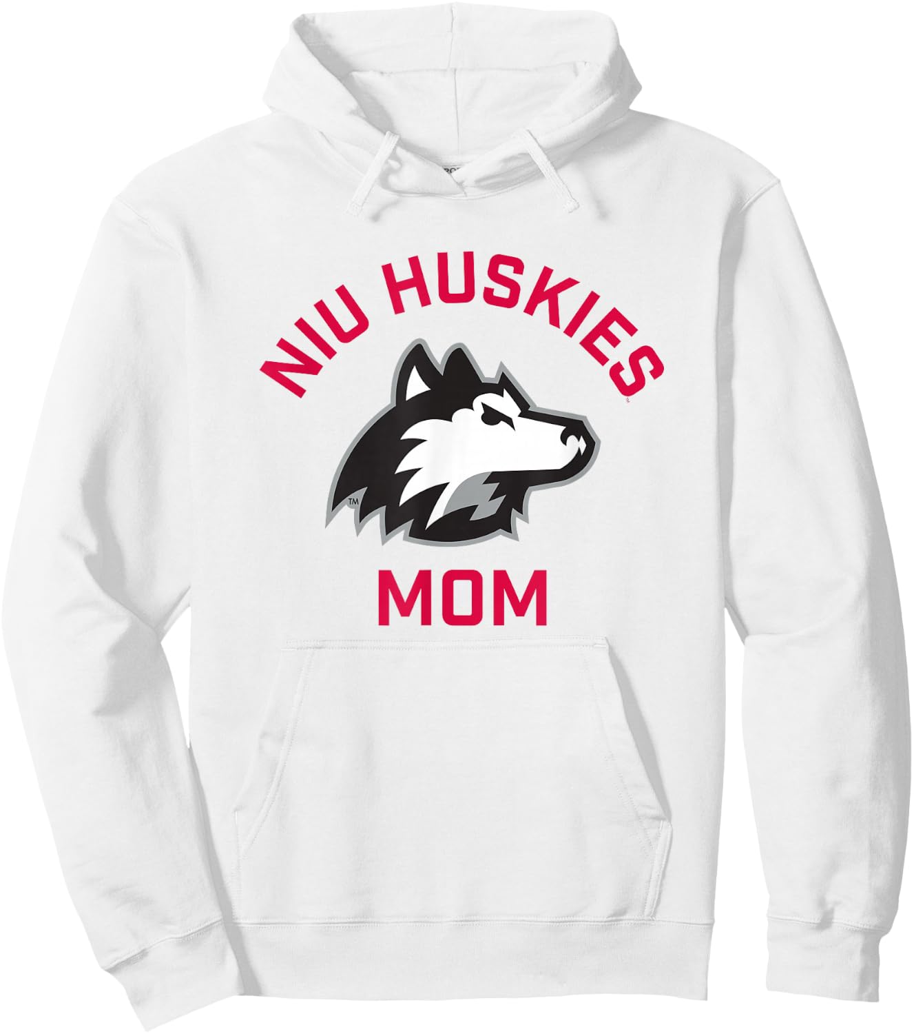 Northern Illinois University NIU Huskies Arched Mom Hoodie - Hoodie | White