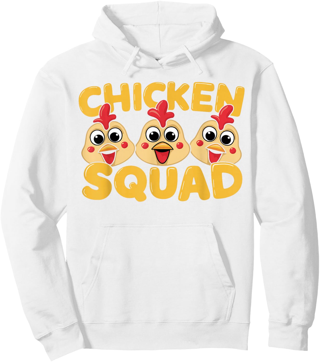 Kids Chicken Shirts for Chicken Lovers Chicken Squad | Kids Chicken Hoodie - Hoodie | White