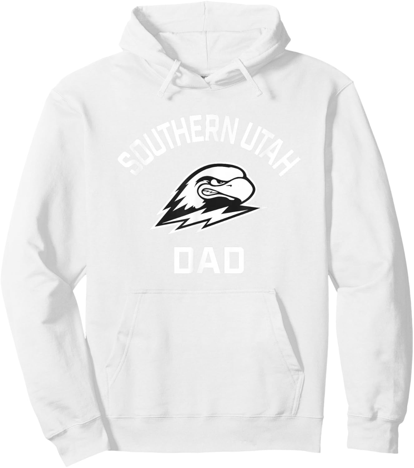 Southern Utah University Thunderbirds Arched Dad Hoodie - Hoodie | White