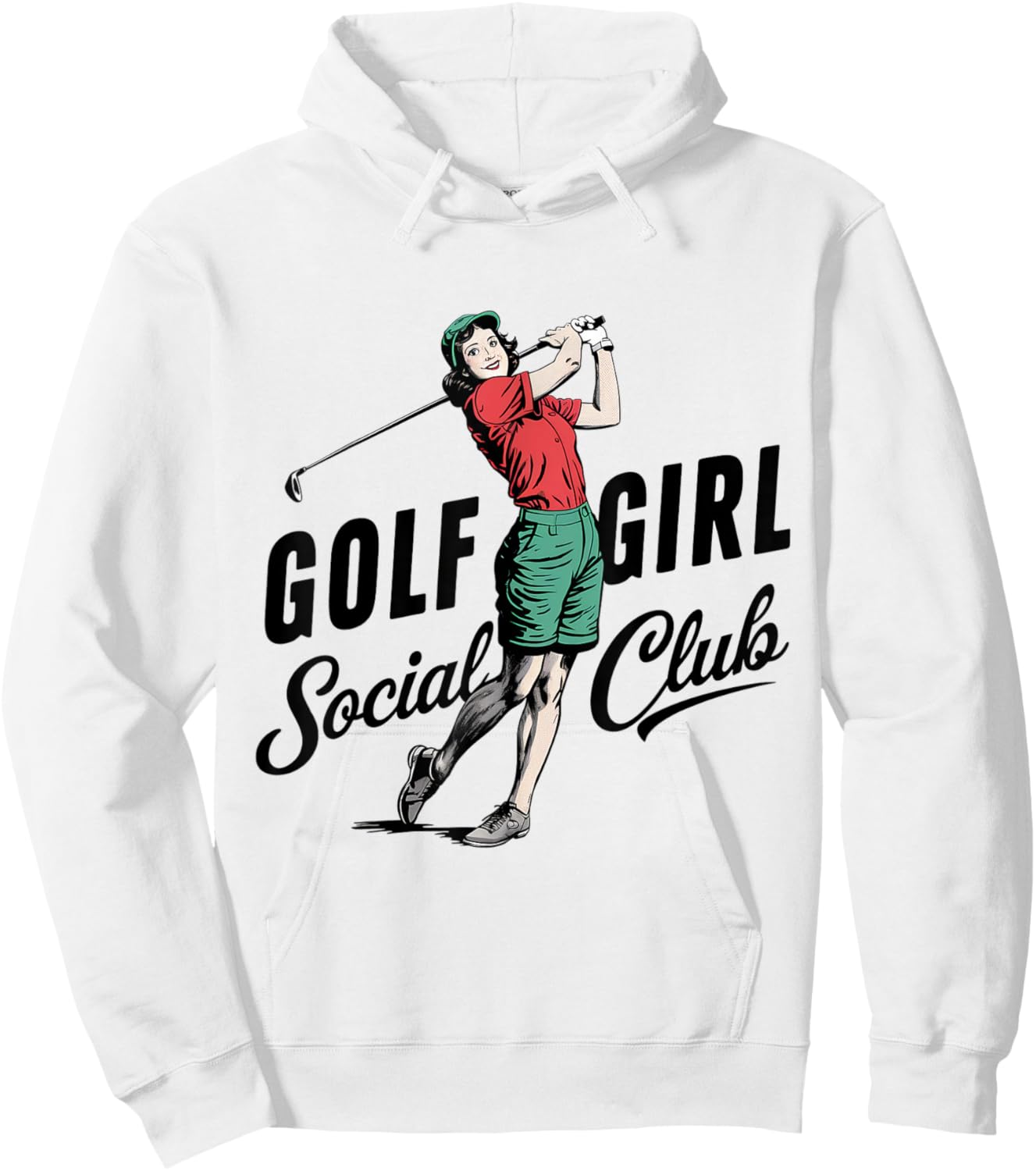 Golf Girl Social Club Golf Hoodie - Hoodie | White