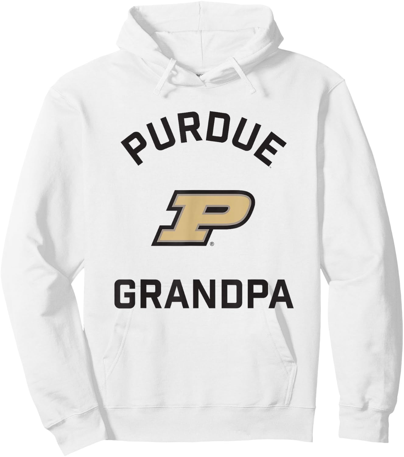 Purdue University Boilermakers Arched Grandpa Hoodie - Hoodie | White