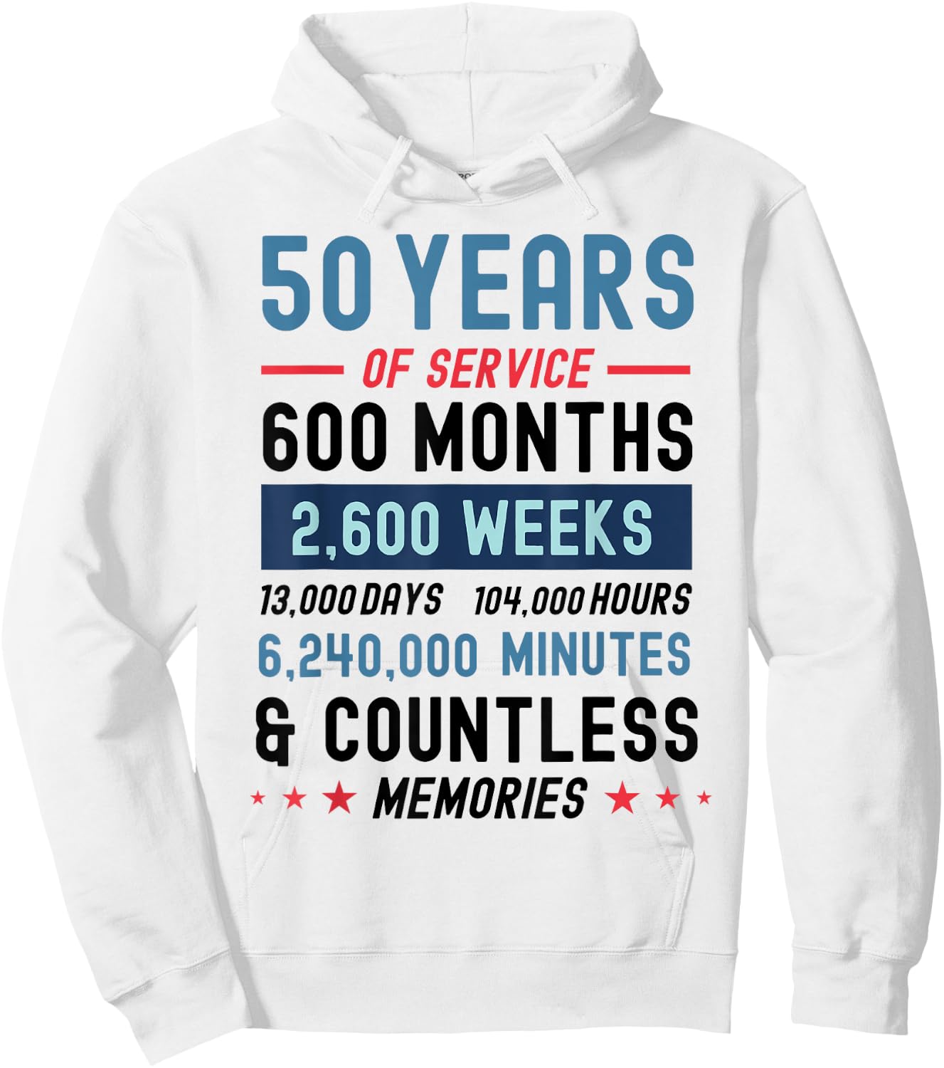 Funny Retirement 50 Years Of Service Retired Retiree Hoodie - Hoodie | White