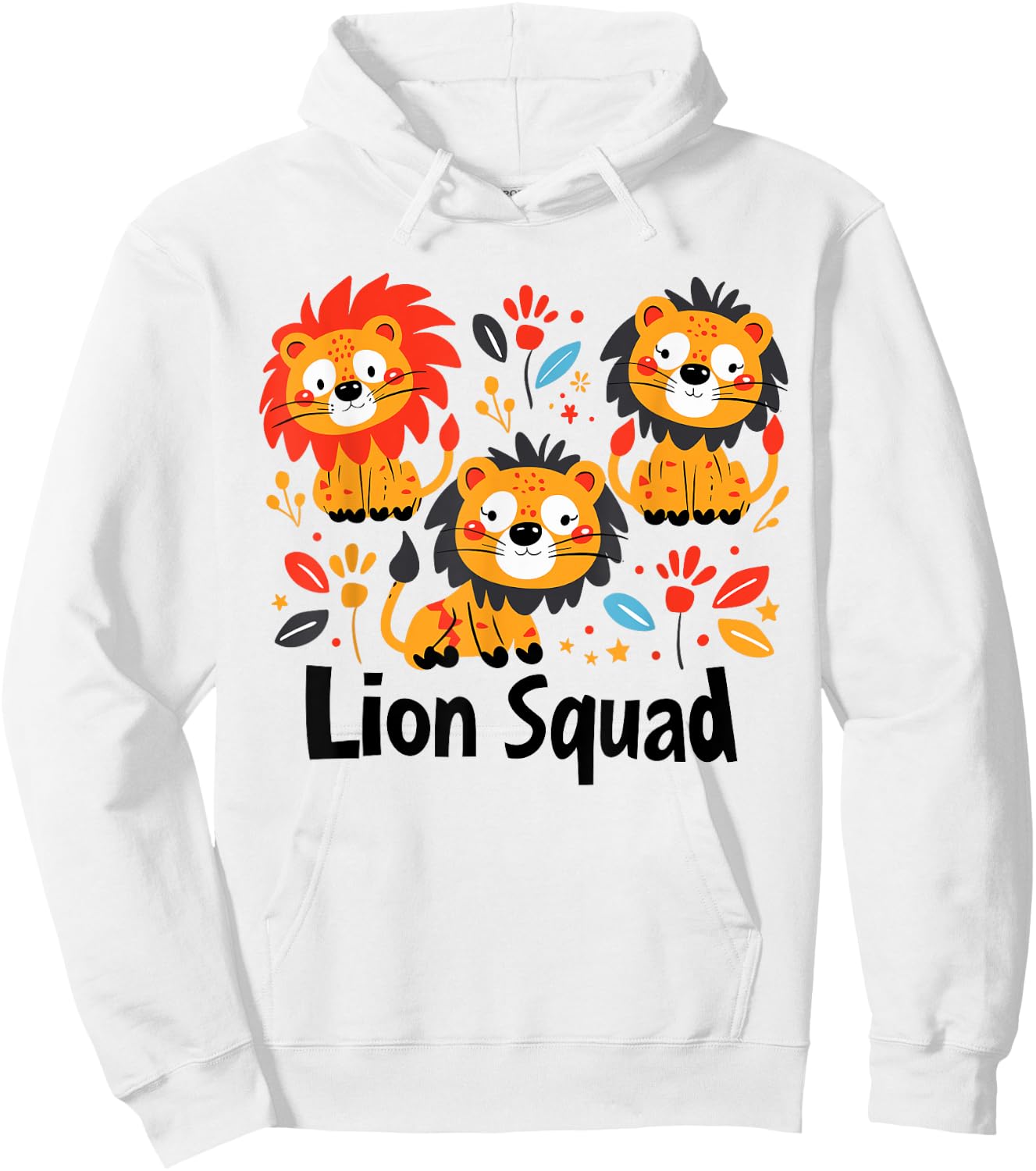 Lion Squad for Lion Lover Shirt | Cool Lion Hoodie - Hoodie | White