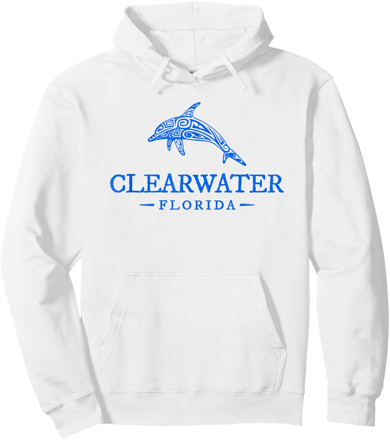 Clearwater Florida Dolphin Women Beach Souvenir Hoodie - Hoodie | White