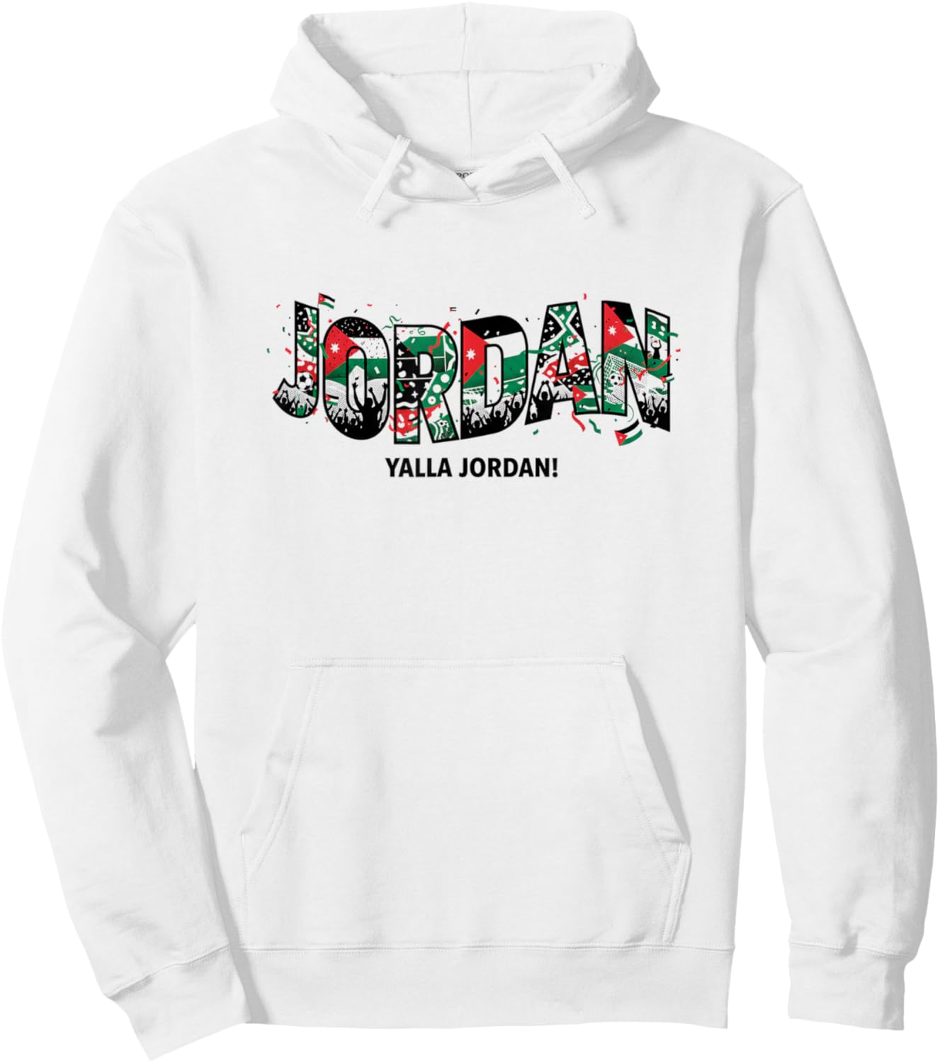 Jordan Yalla Jordan Football Fan Shirt 2026 Pride Hoodie - Hoodie | White