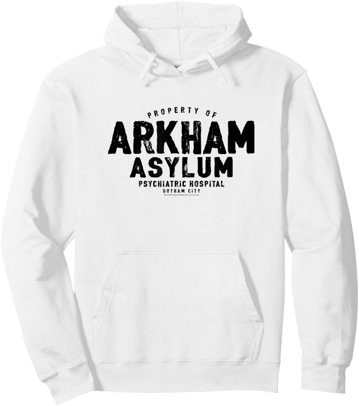 Batman Property of Arkham Asylum Hoodie - Hoodie | White