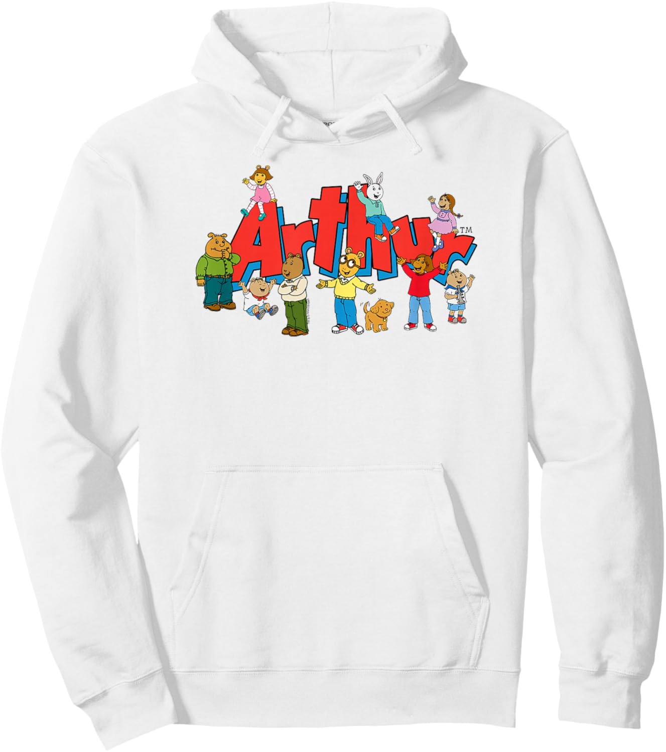 Arthur Arthur Kids Group with Logo Hoodie - Hoodie | White
