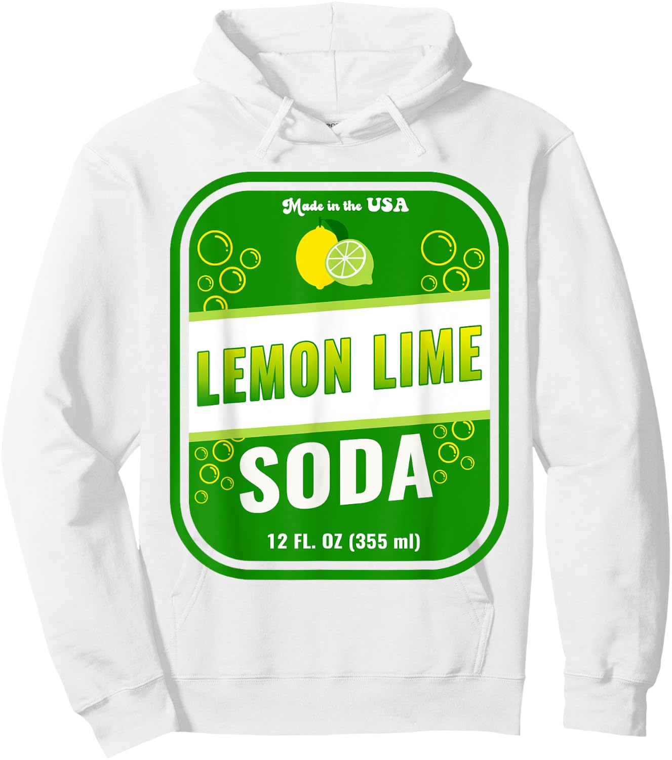 Halloween Costume Lemon Lime Soda Unique Costume Idea Hoodie - Hoodie | White