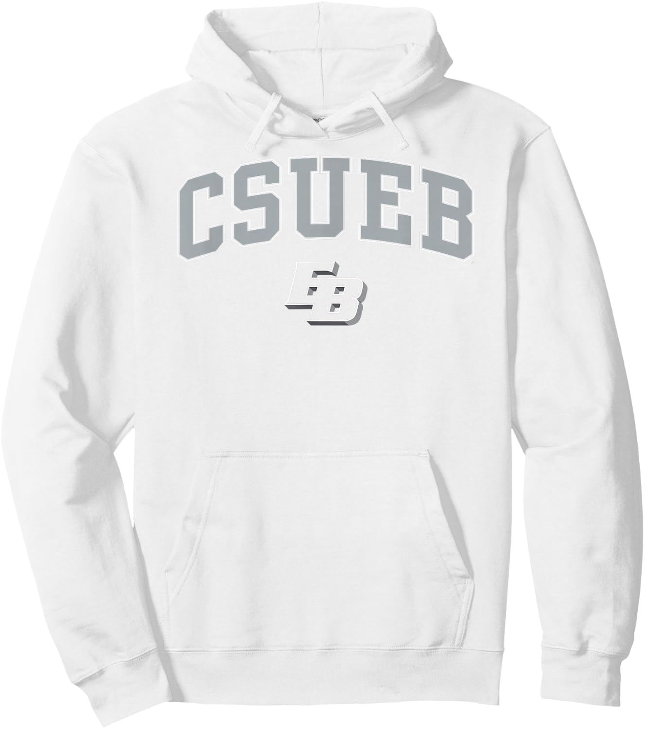 Cal State East Bay Pioneers Arch Over Red Hoodie - Hoodie | White