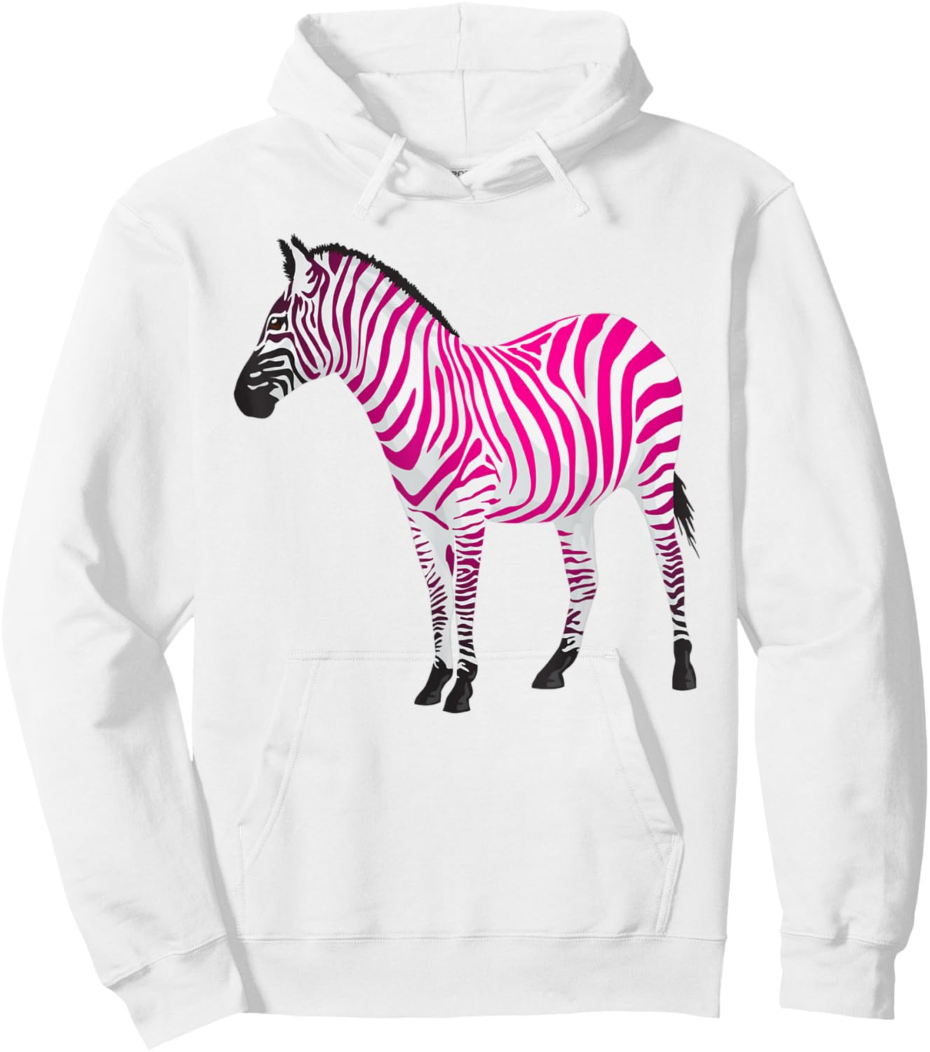 Beautiful Zebra Pink Sassy Art Hoodie - Hoodie | White