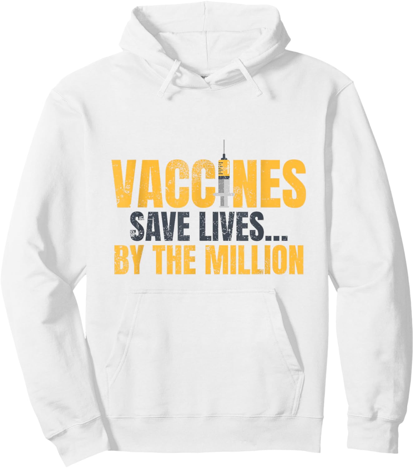 Vaccines Save Lives: Vaccination Awareness Hoodie - Hoodie | White