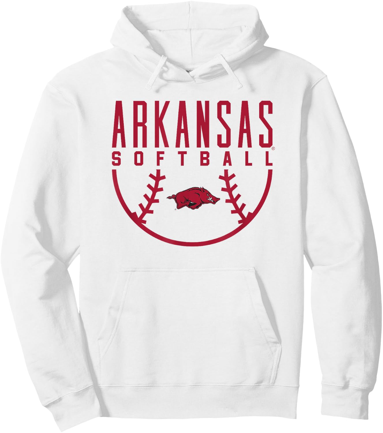 University of Arkansas Razorbacks Softball Hoodie - Hoodie | White