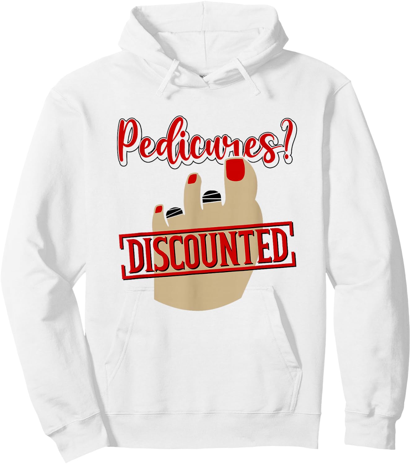 Funny Toe Amputation Amputee Hoodie - Hoodie | White