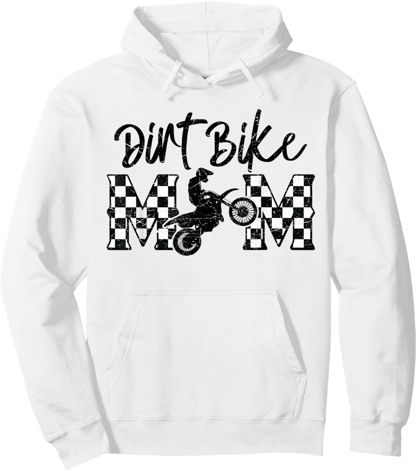Dirt Bike Mom Motocross Proud Moto Dirt Bike Mama Rider Hoodie - Hoodie | White