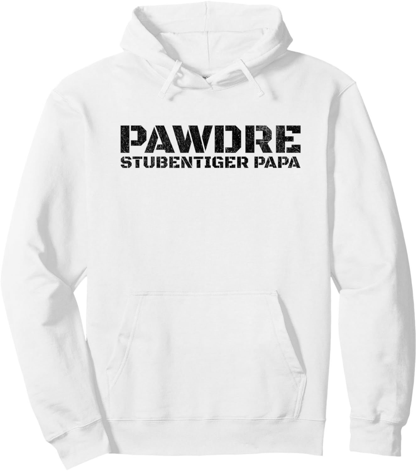 Funny Deutscher Stubentiger Papa. PAWDRE Katzen Vater. Hoodie - Hoodie | White
