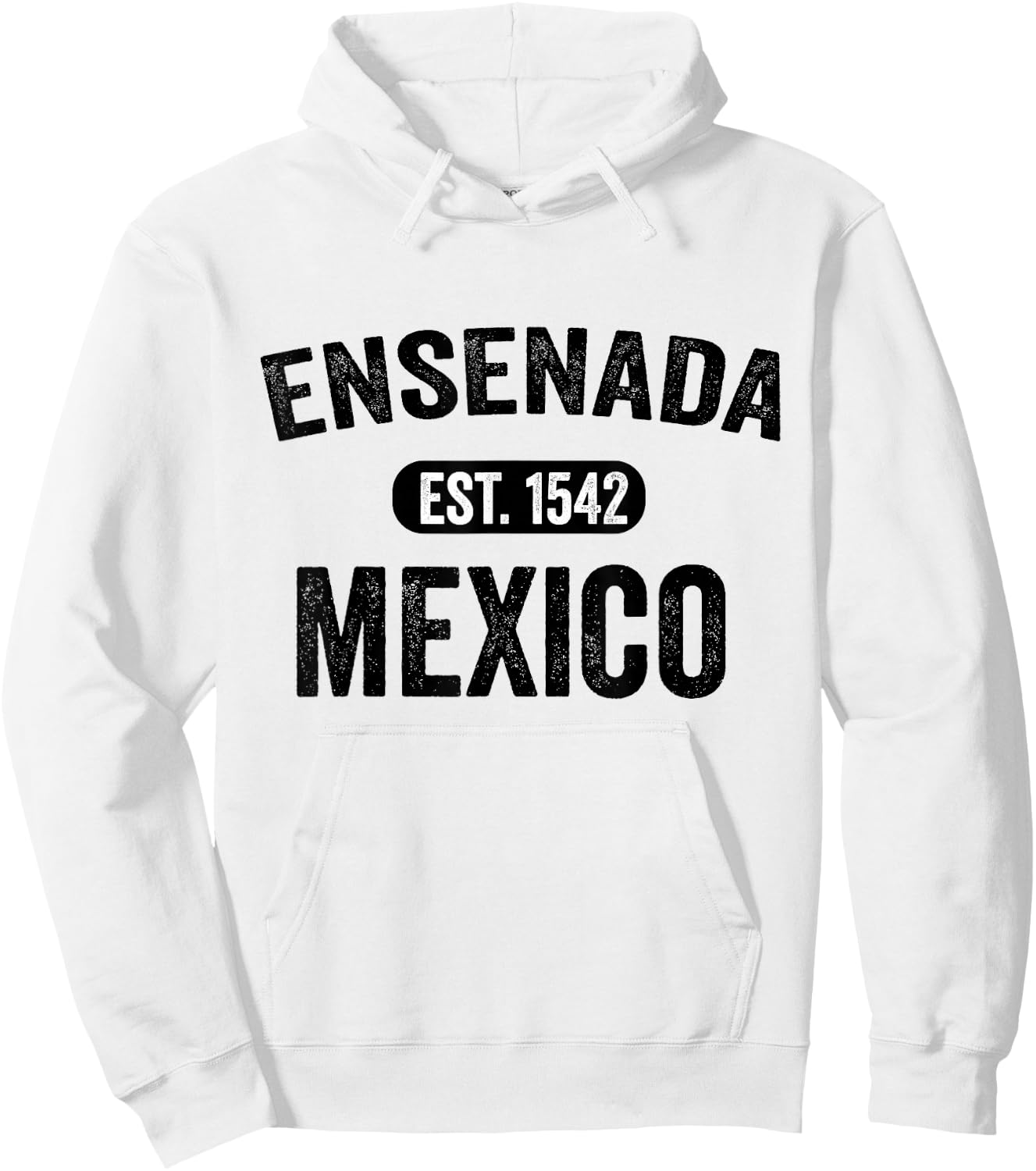 Ensenada Souvenir Mexico Retro Vintage Travel Men Women Hoodie - Hoodie | White