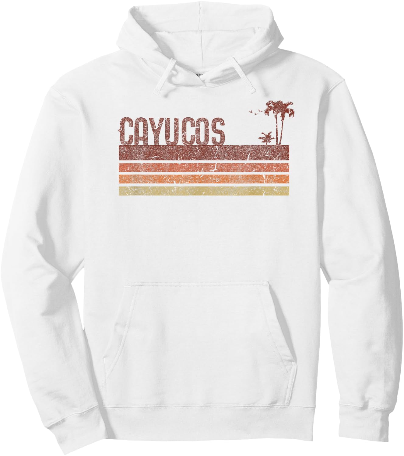 Cayucos California Vintage 70s 80s Vacation Hoodie - Hoodie | White