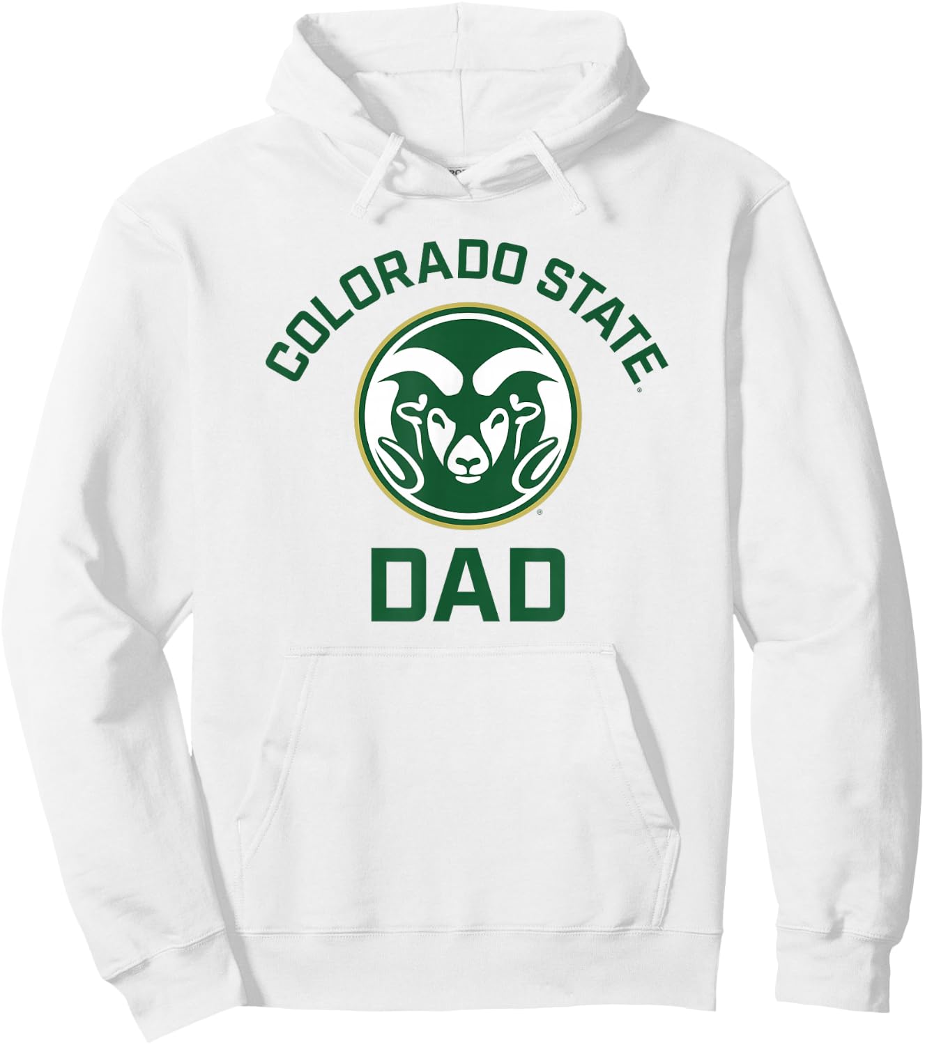 Colorado State University Rams Arched Dad Hoodie - Hoodie | White