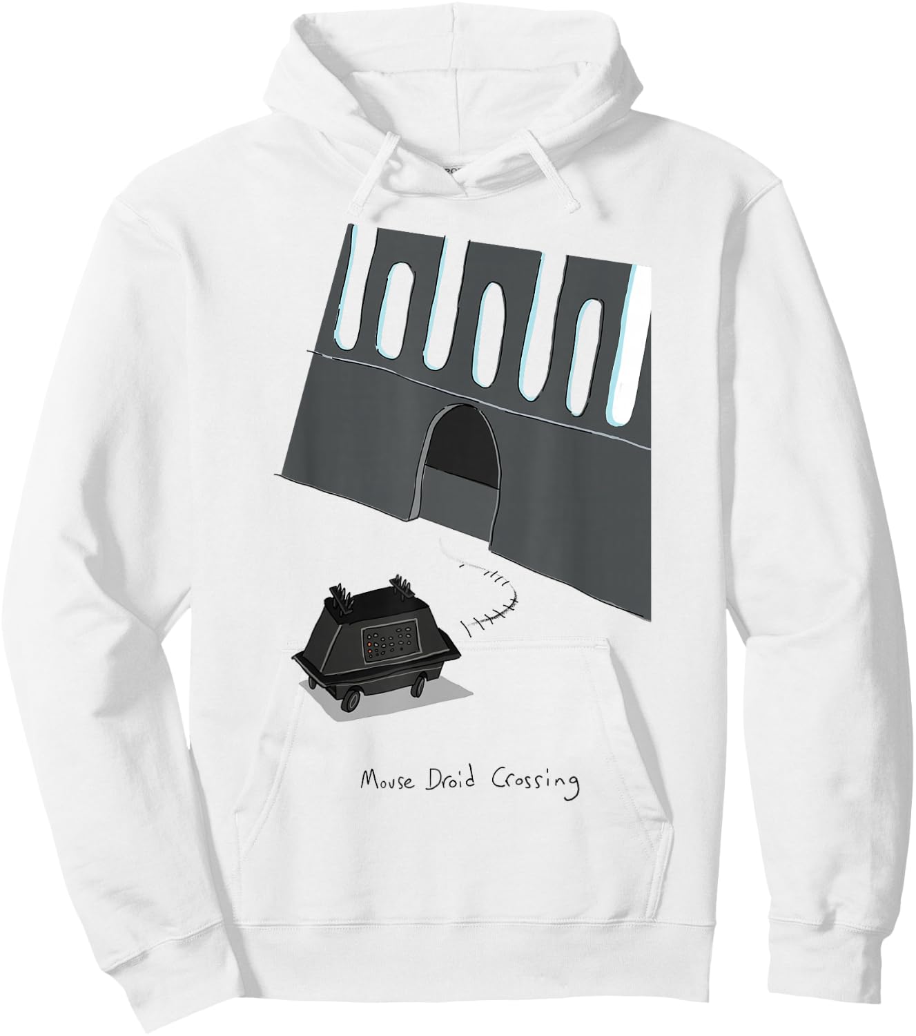 Star Wars Mouse Droid Crossing Hoodie - Hoodie | White