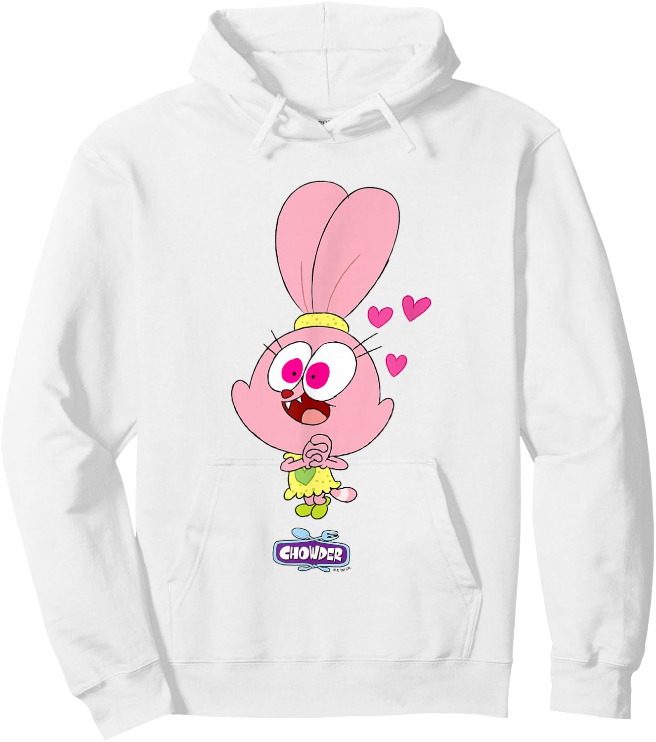 Chowder Valentine's Day Panini Watching Chowder Run Away Hoodie - Hoodie | White