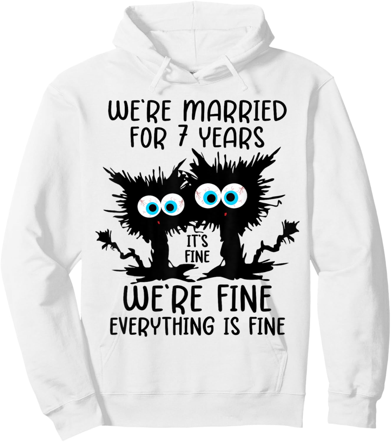 Copper Wedding We're Married For 7 Years Hoodie - Hoodie | White