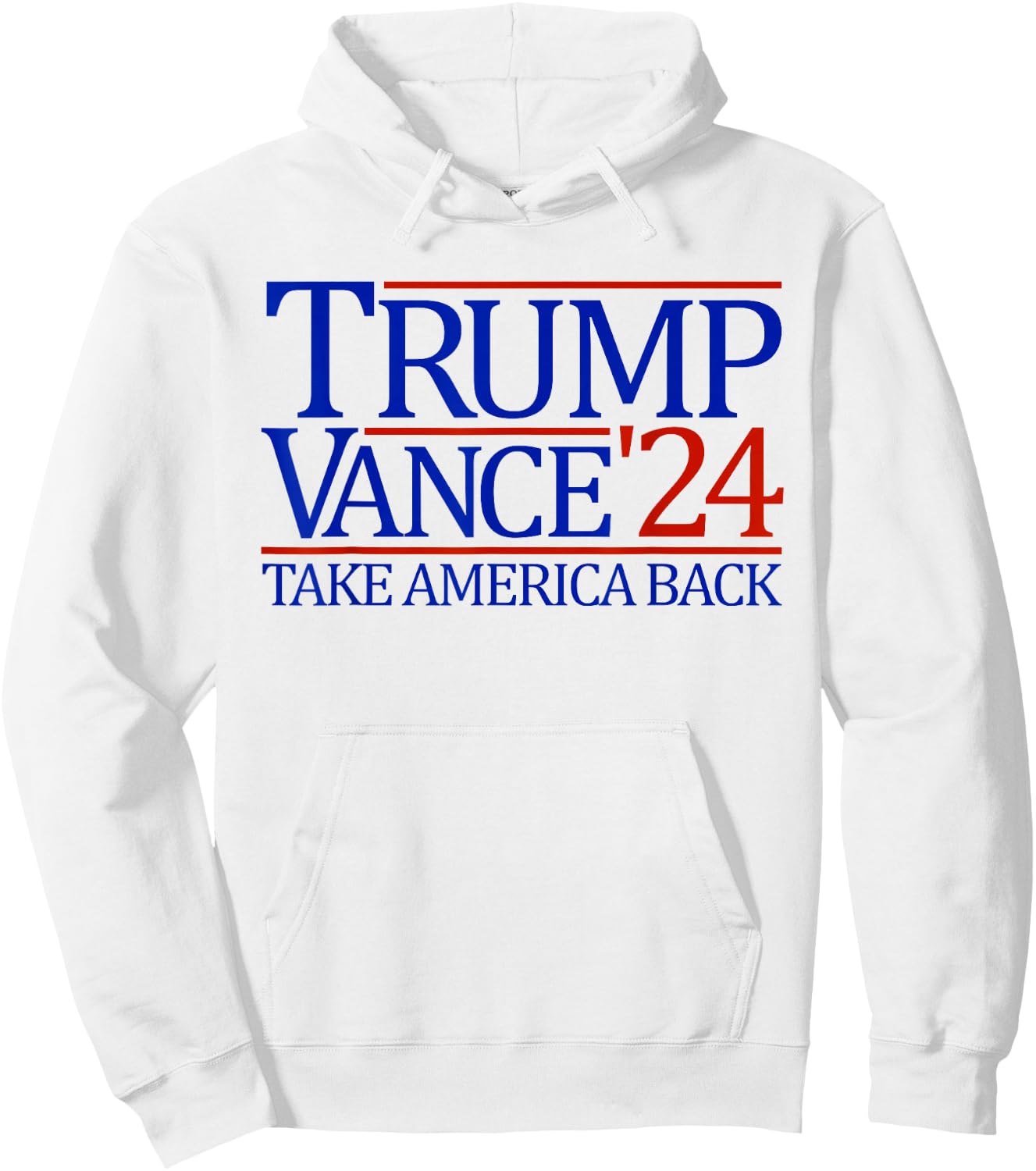 Trump Vance '24 Take America Back 2024 Trump Vance Hoodie - Hoodie | White