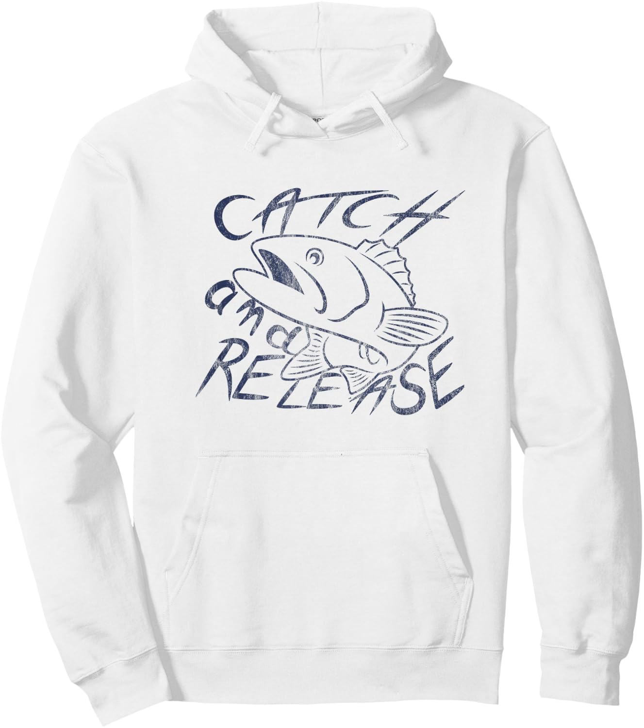 Catch and Release For Bass, Trout Fishing Lovers Hoodie - Hoodie | White