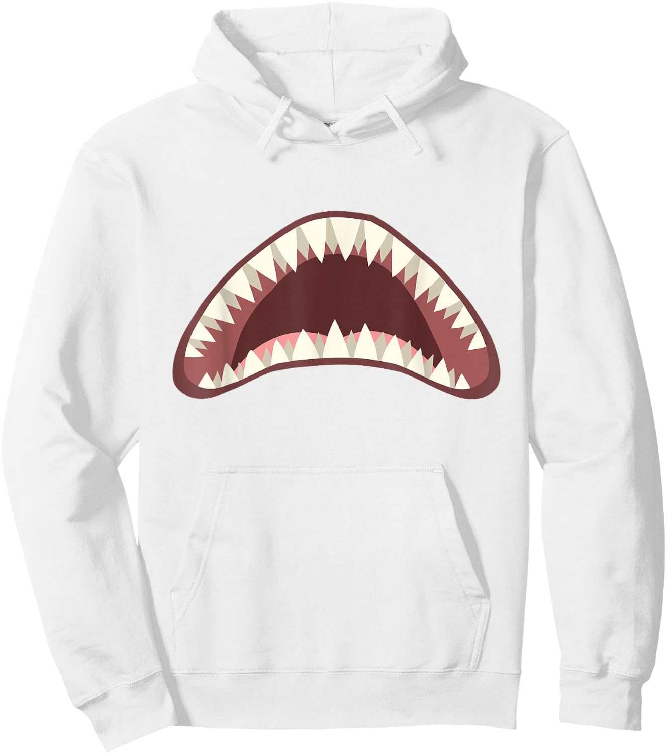Halloween Shark Jaw Easy Last Minute Costume Kids Boys Men Hoodie - Hoodie | White