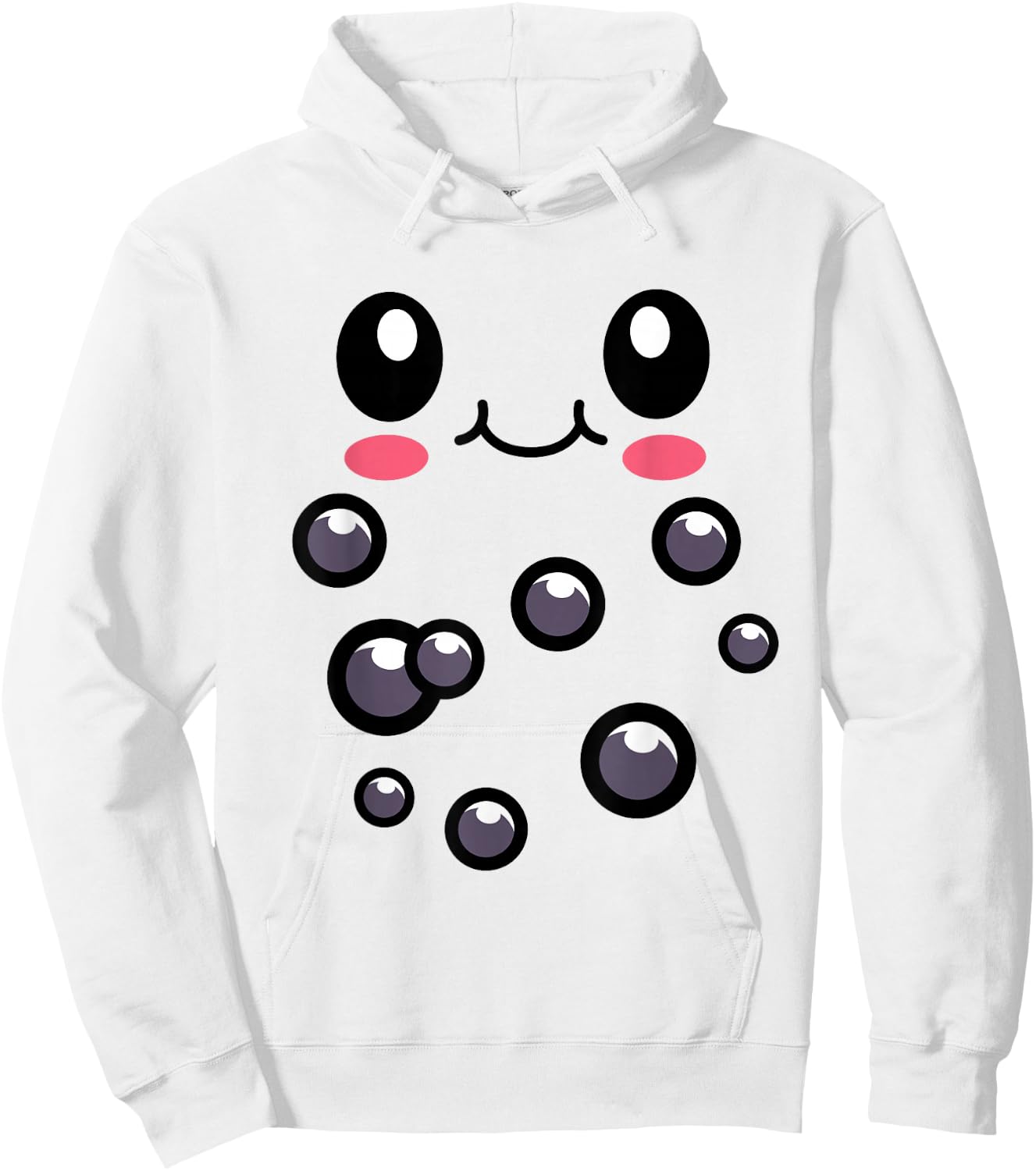 Strawberry Milk Bubble Tea Outfit Boba Tea Halloween Costume Hoodie - Hoodie | White