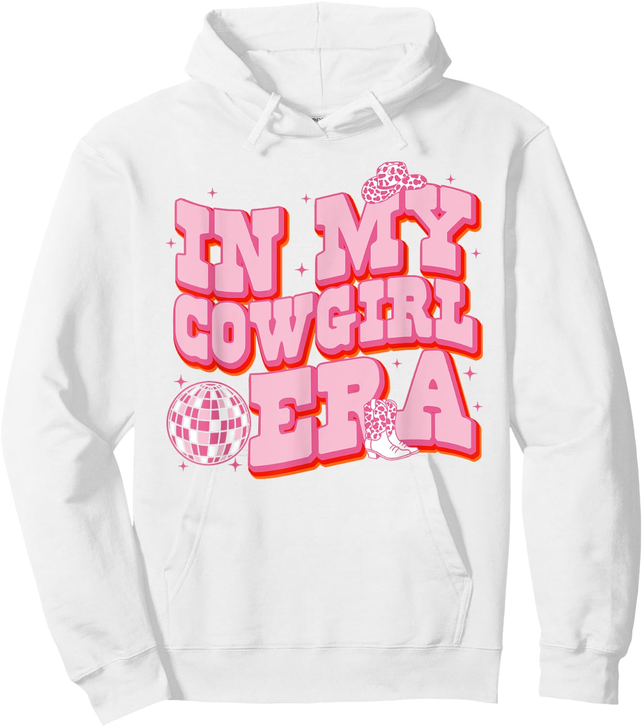 Groovy In My Cowgirl Era Cute Western Rodeo Cowgirls Hoodie - Hoodie | White