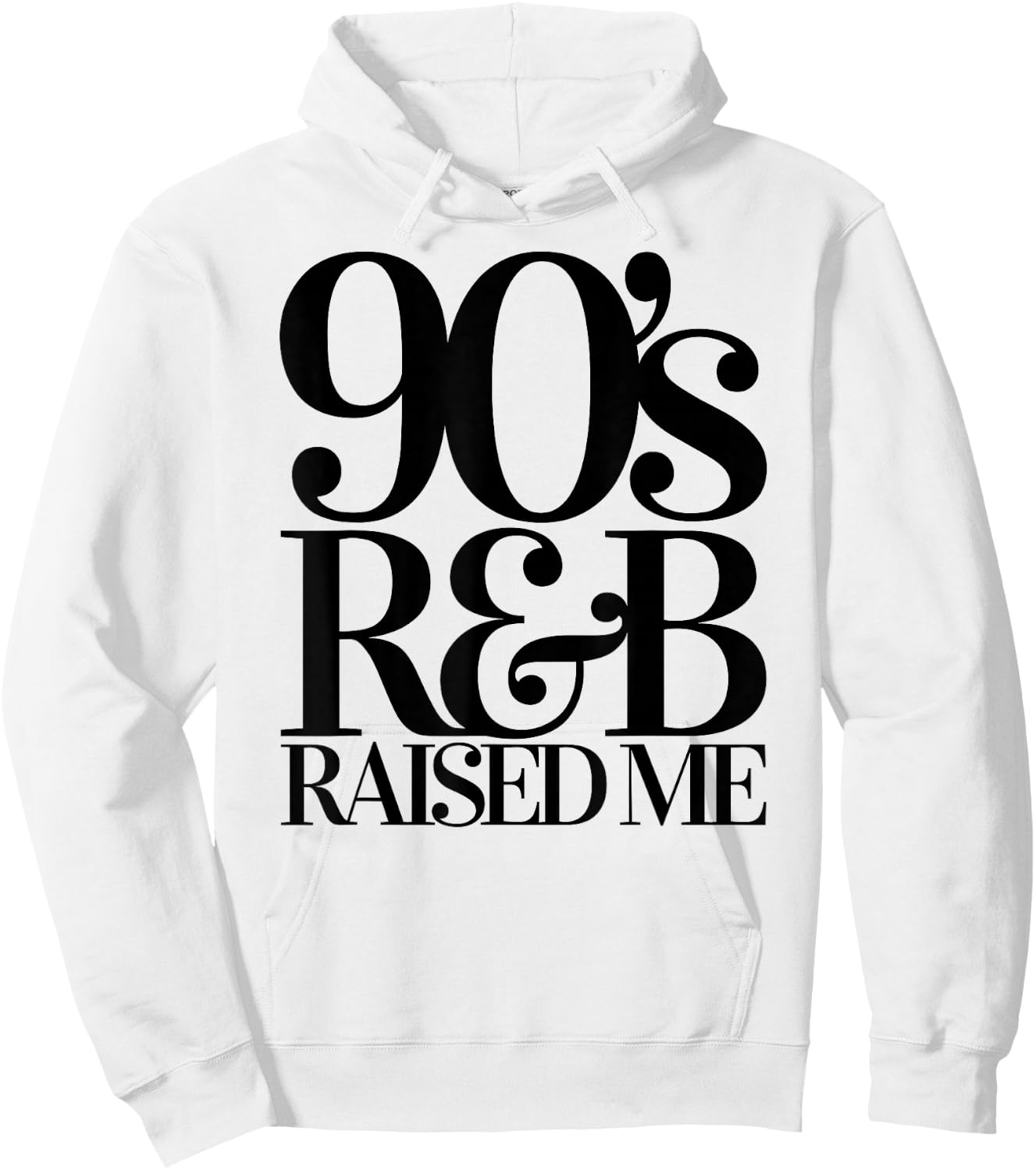 Throwback Vintage RnB Classics 90's Old School R&B T Shirt Hoodie - Hoodie | White