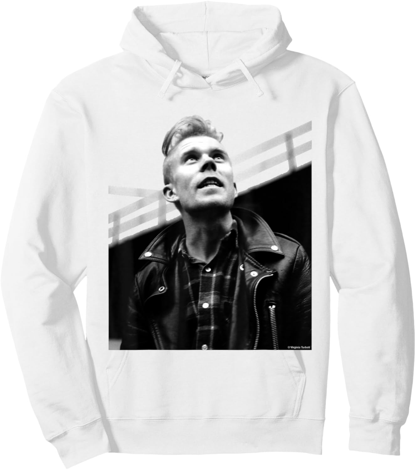 Yazoo Vince Clarke By Virginia Turbett Hoodie - Hoodie | White