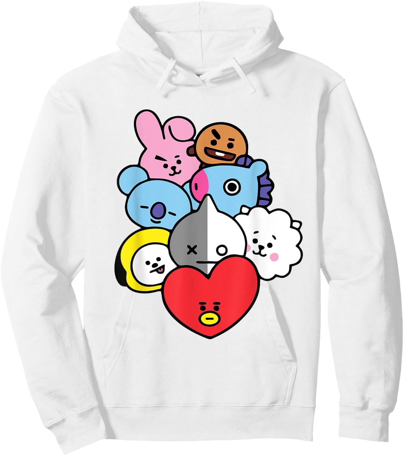 Cool K-Pop Cute Love Symbol K-Drama Korean Pop Music Fans Hoodie - Hoodie | White