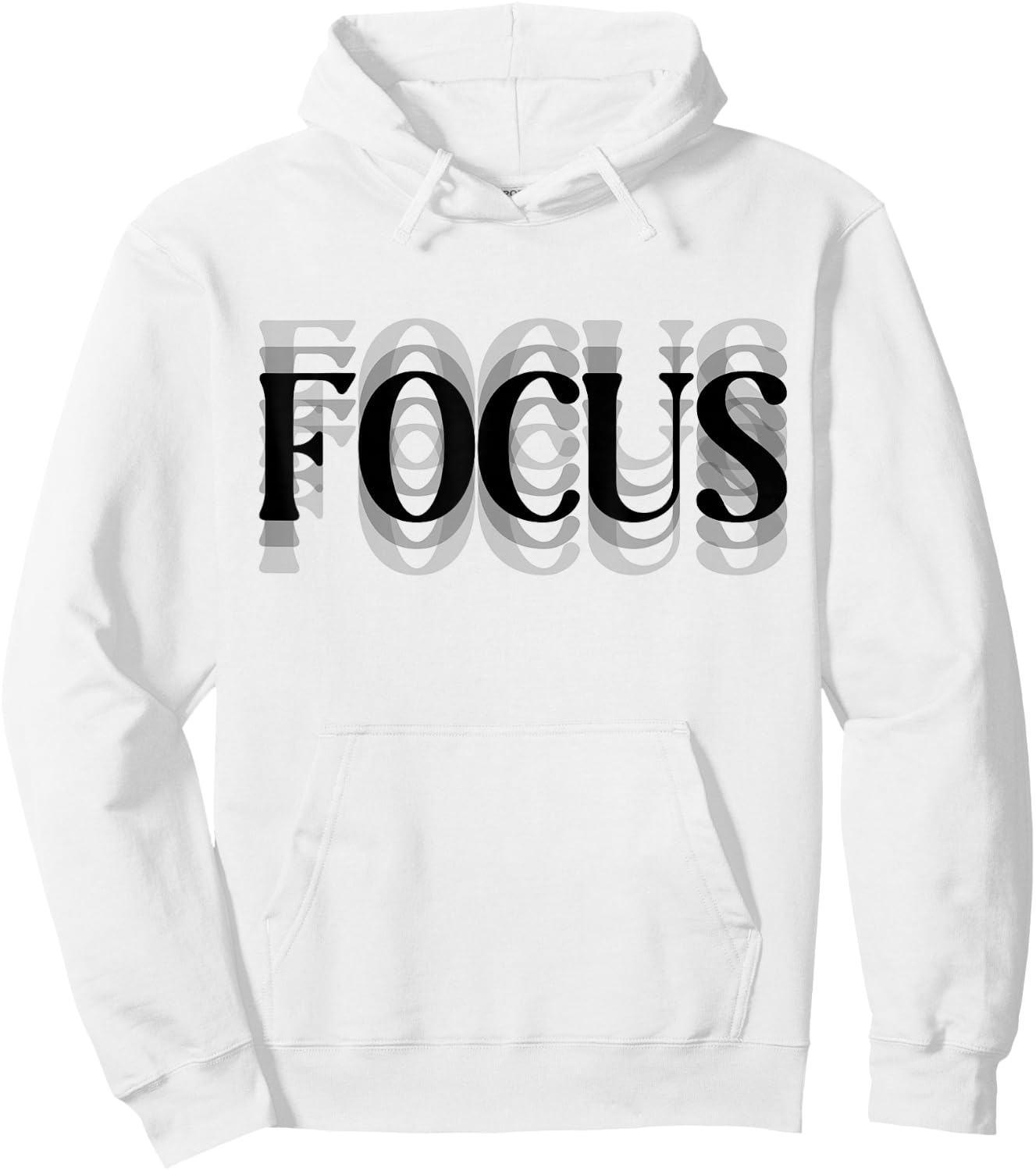 Focus Optical Illusion Trippy Hoodie - Hoodie | White