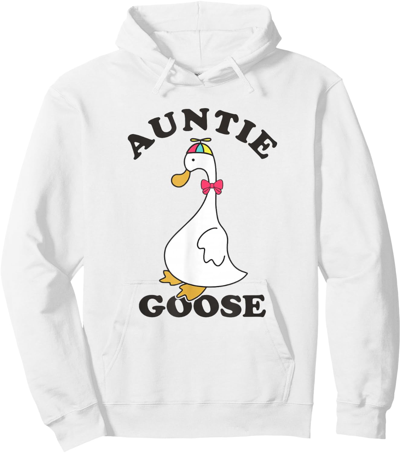 Auntie Goose Funny Silly Goose Aunt Hoodie - Hoodie | White