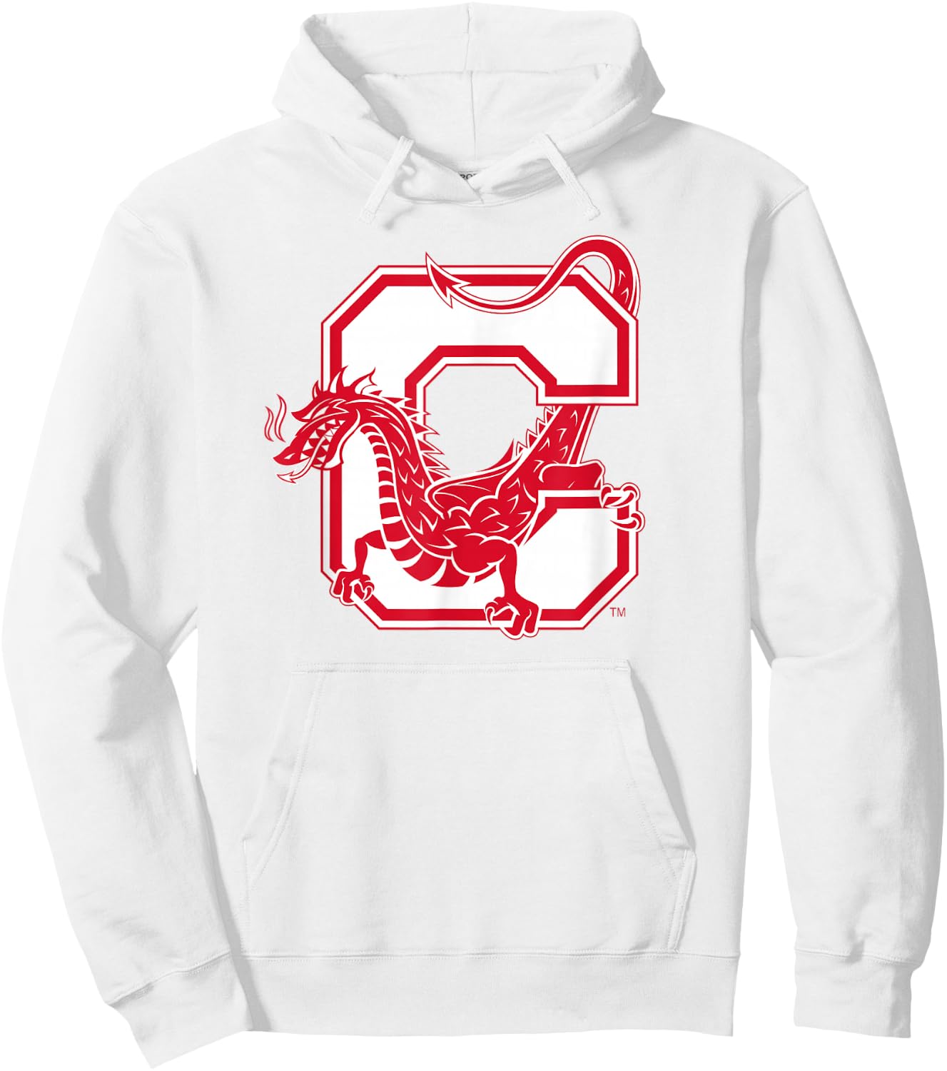 SUNY Cortland Red Dragons C Mark Hoodie - Hoodie | White