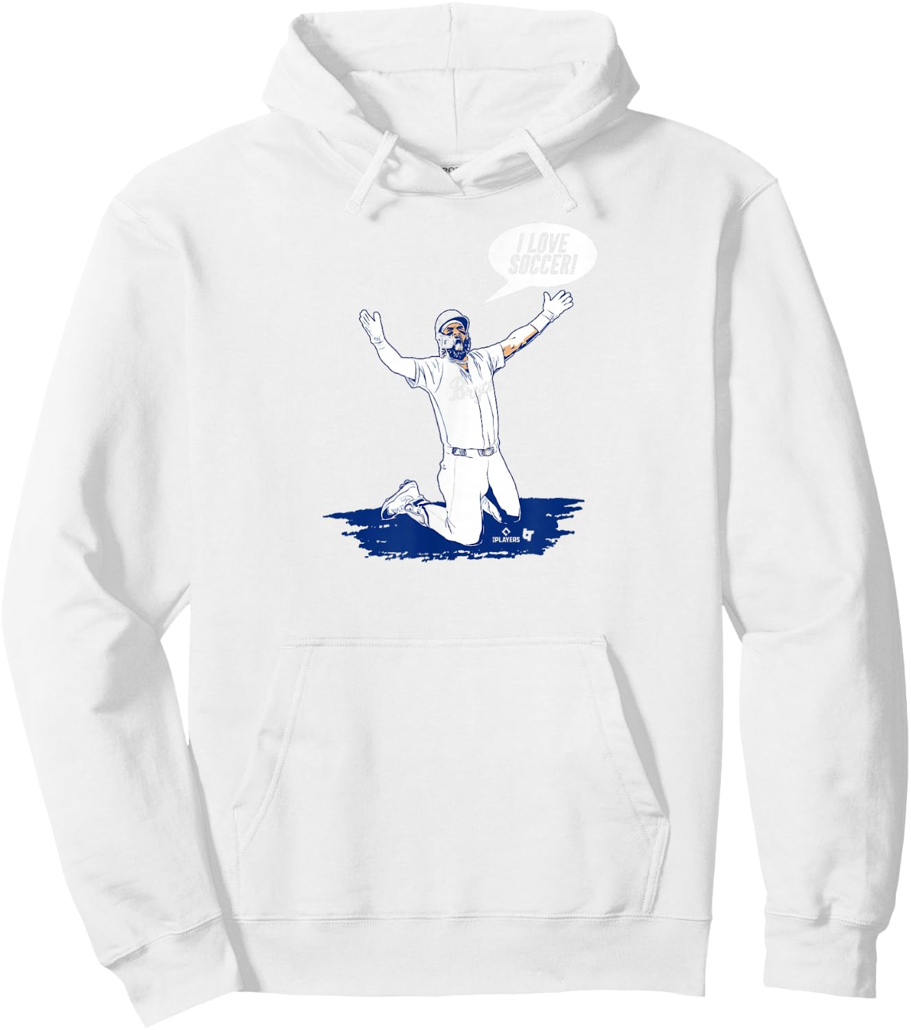 Bryce Harper - I Love Soccer - Philadelphia Baseball Hoodie - Hoodie | White