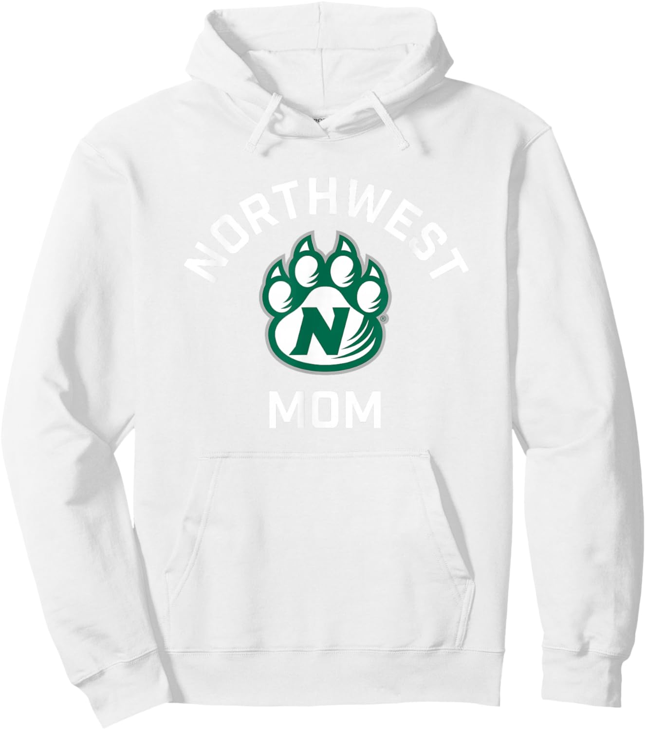 Northwest Missouri State Bearcats Arched Mom Hoodie - Hoodie | White