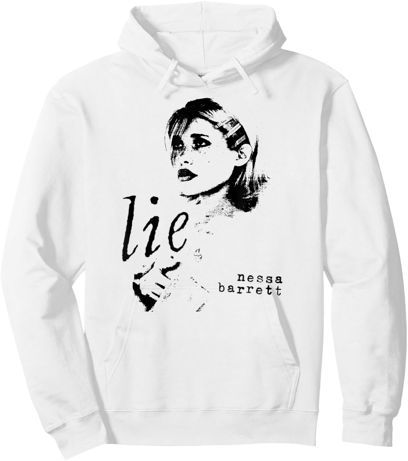 Nessa Barrett Lie Hoodie - Hoodie | White