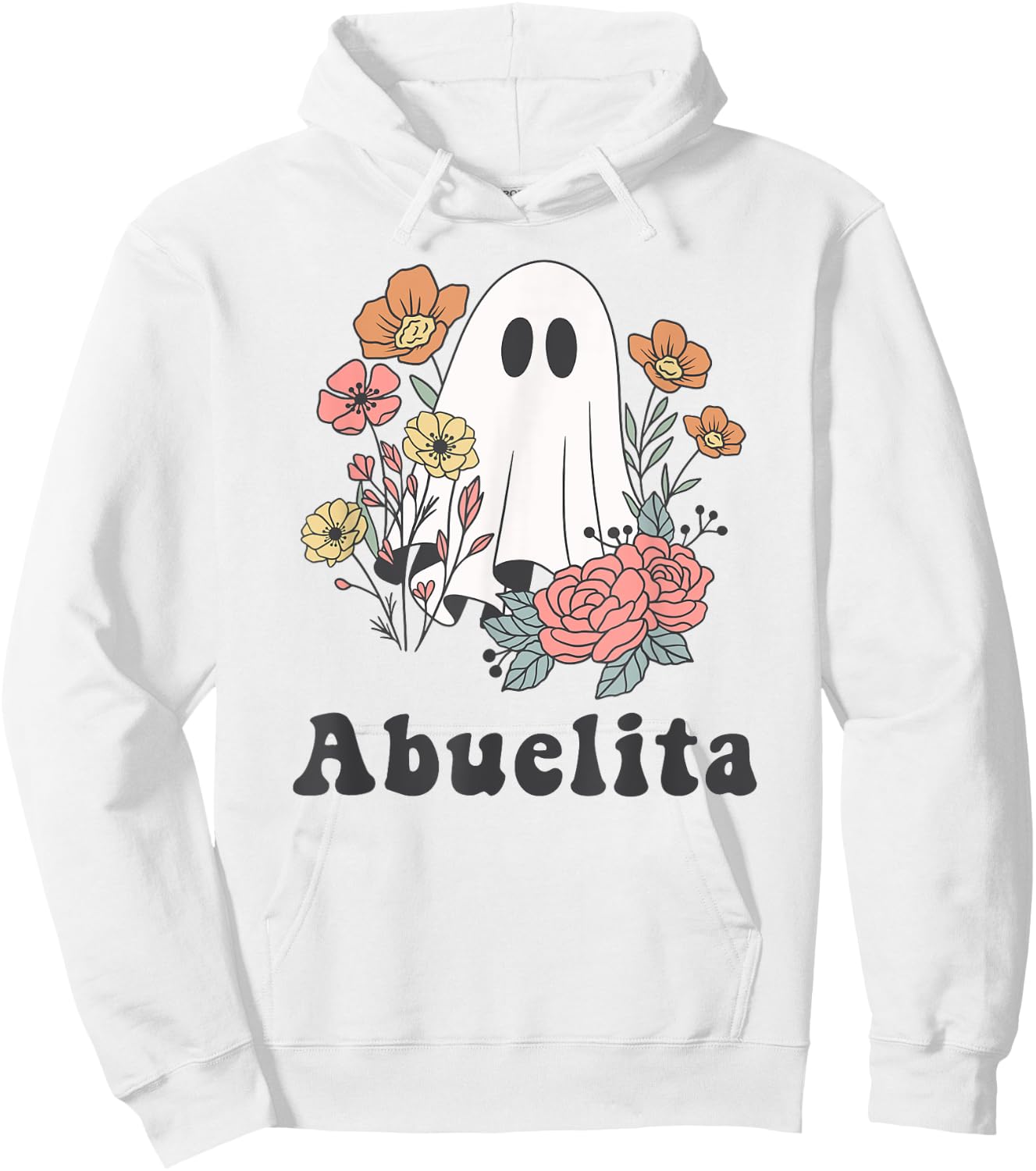 Abuelita Abuela Halloween Cute Ghost Autumn Fall Spooky Hoodie - Hoodie | White