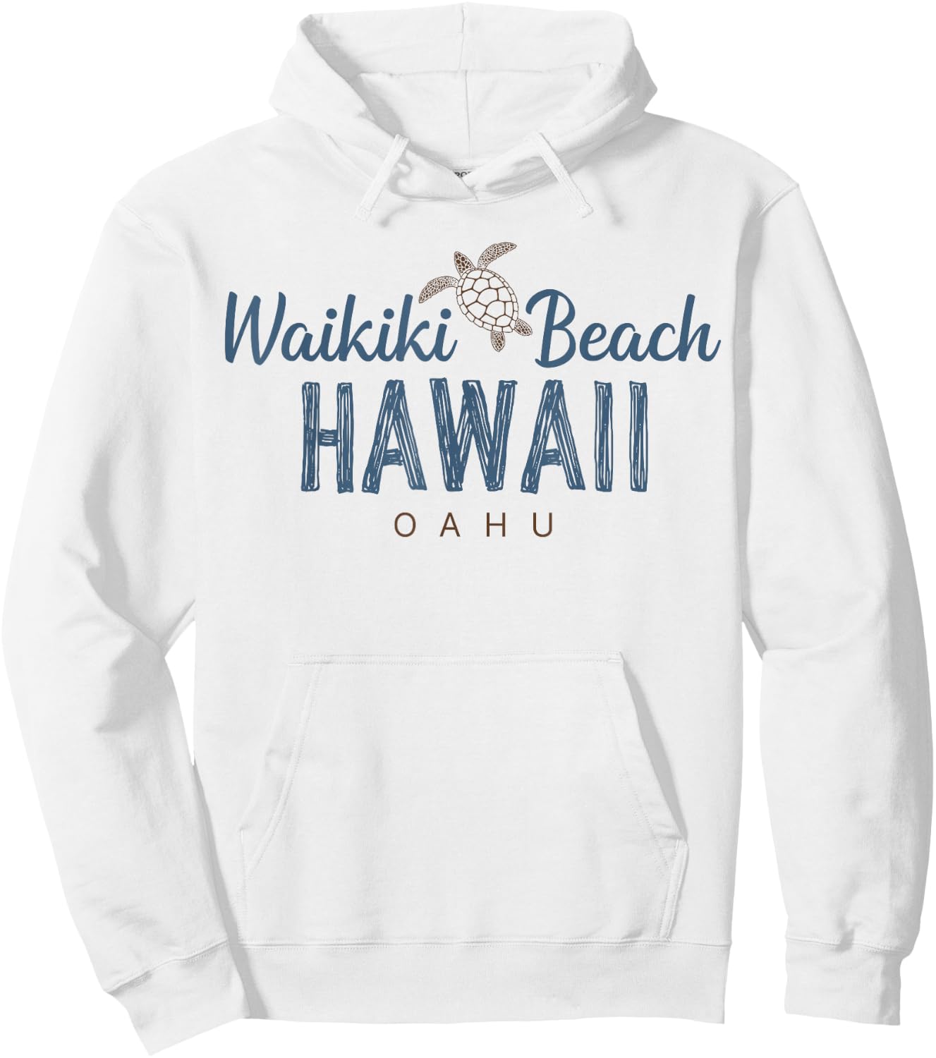 Waikiki Beach Oahu Hawaii Hoodie - Hoodie | White