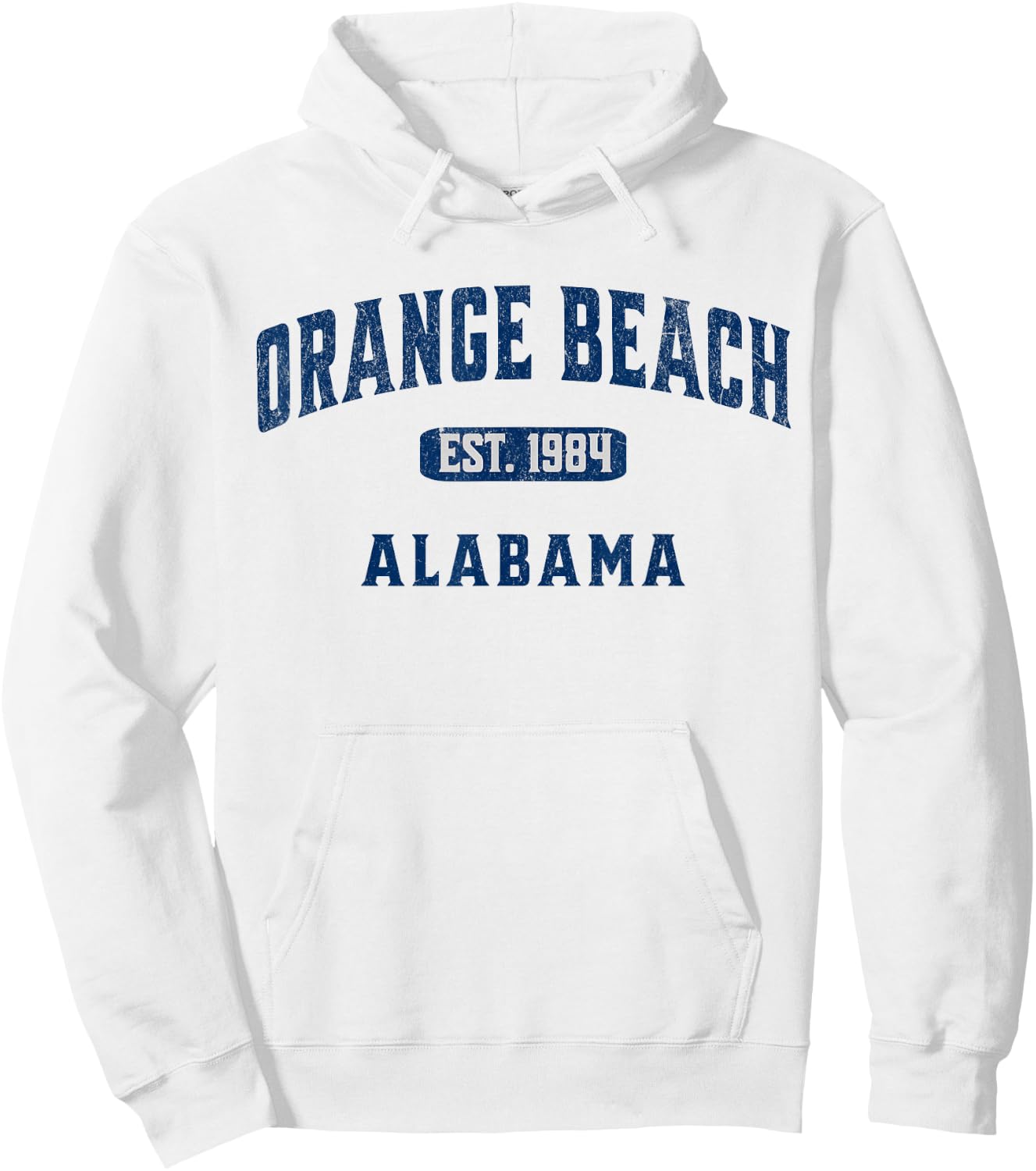 USA Vintage Merch Souvenir Visit Orange Beach Alabama Women Kids Hoodie - Hoodie | White