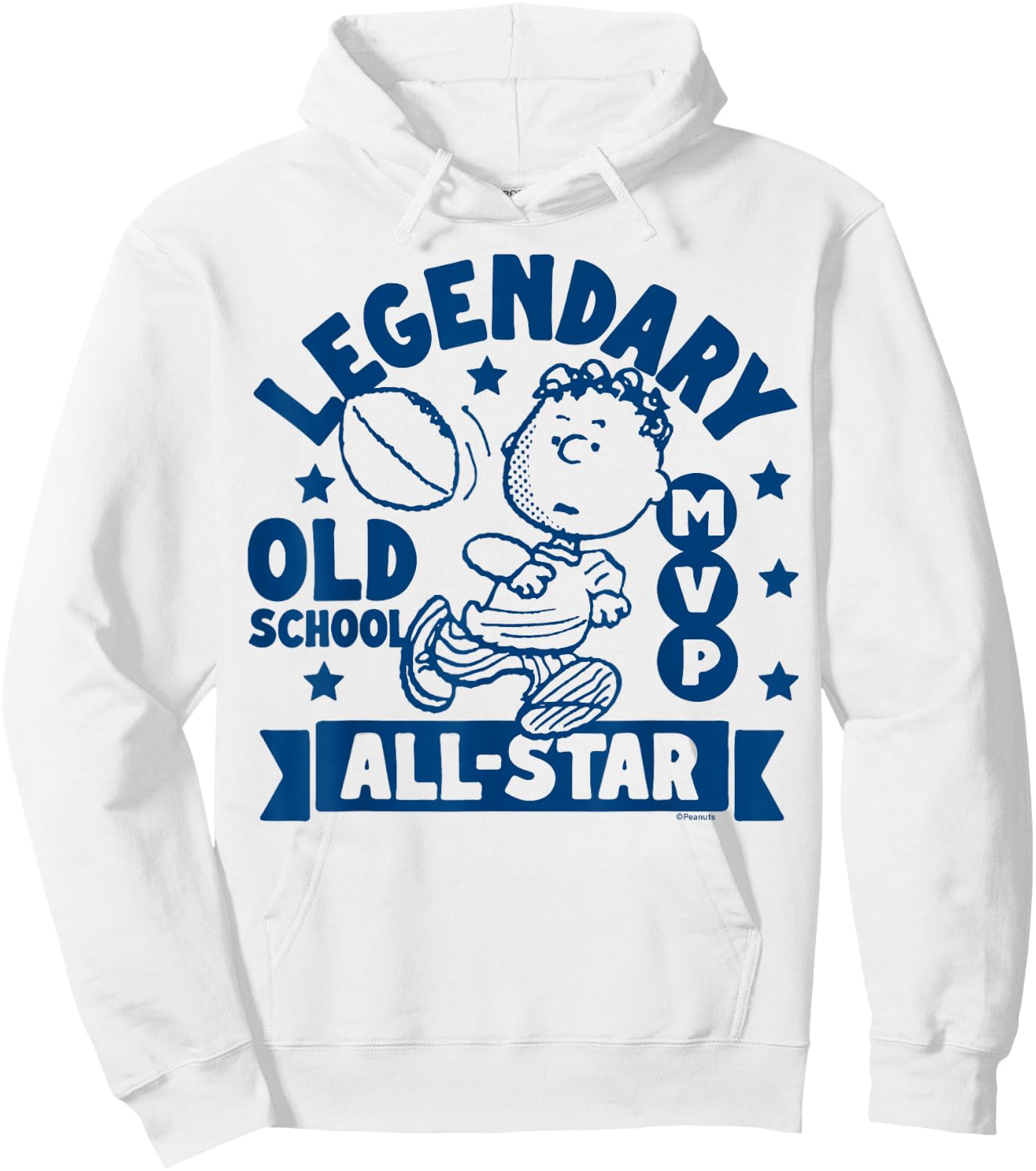 Peanuts - The Legendary All-Star MVP by Franklin Football Hoodie - Hoodie | White