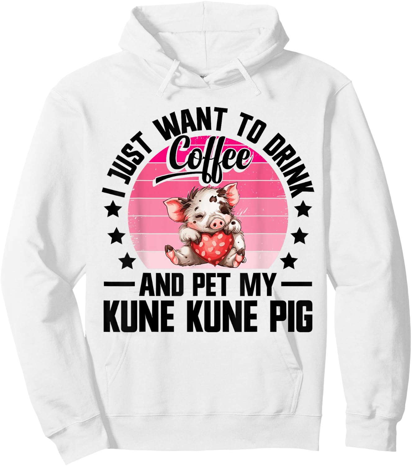 Kune Kune Pig Lover Supplies Pig Breeder Kunekune Pig Hoodie - Hoodie | White