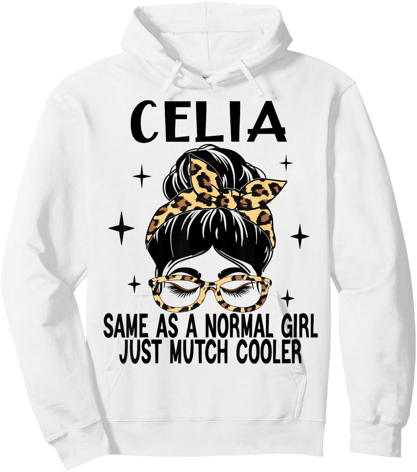 SwiftStyle Apparel CELIA Costume Cute Definition Personalized Name CELIA , Small, Grey Hoodie - Hoodie | White