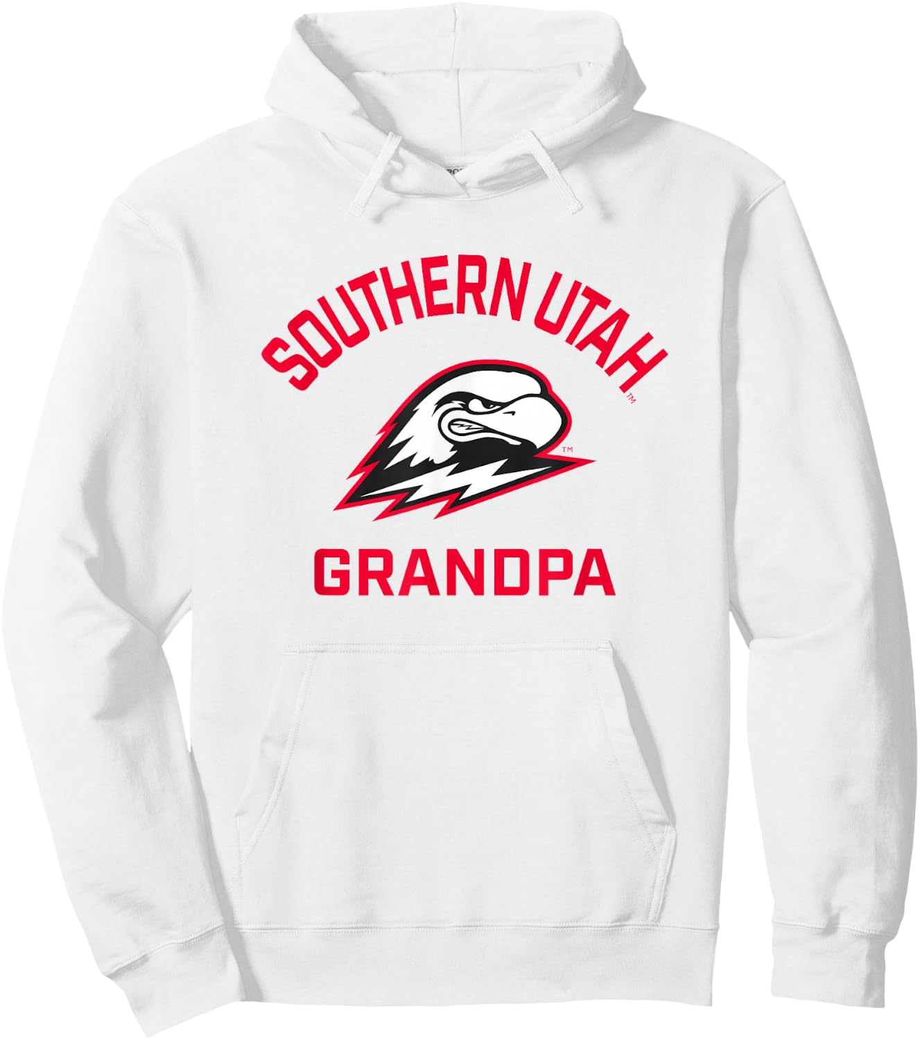 Southern Utah University Thunderbirds Arched Grandpa Hoodie - Hoodie | White