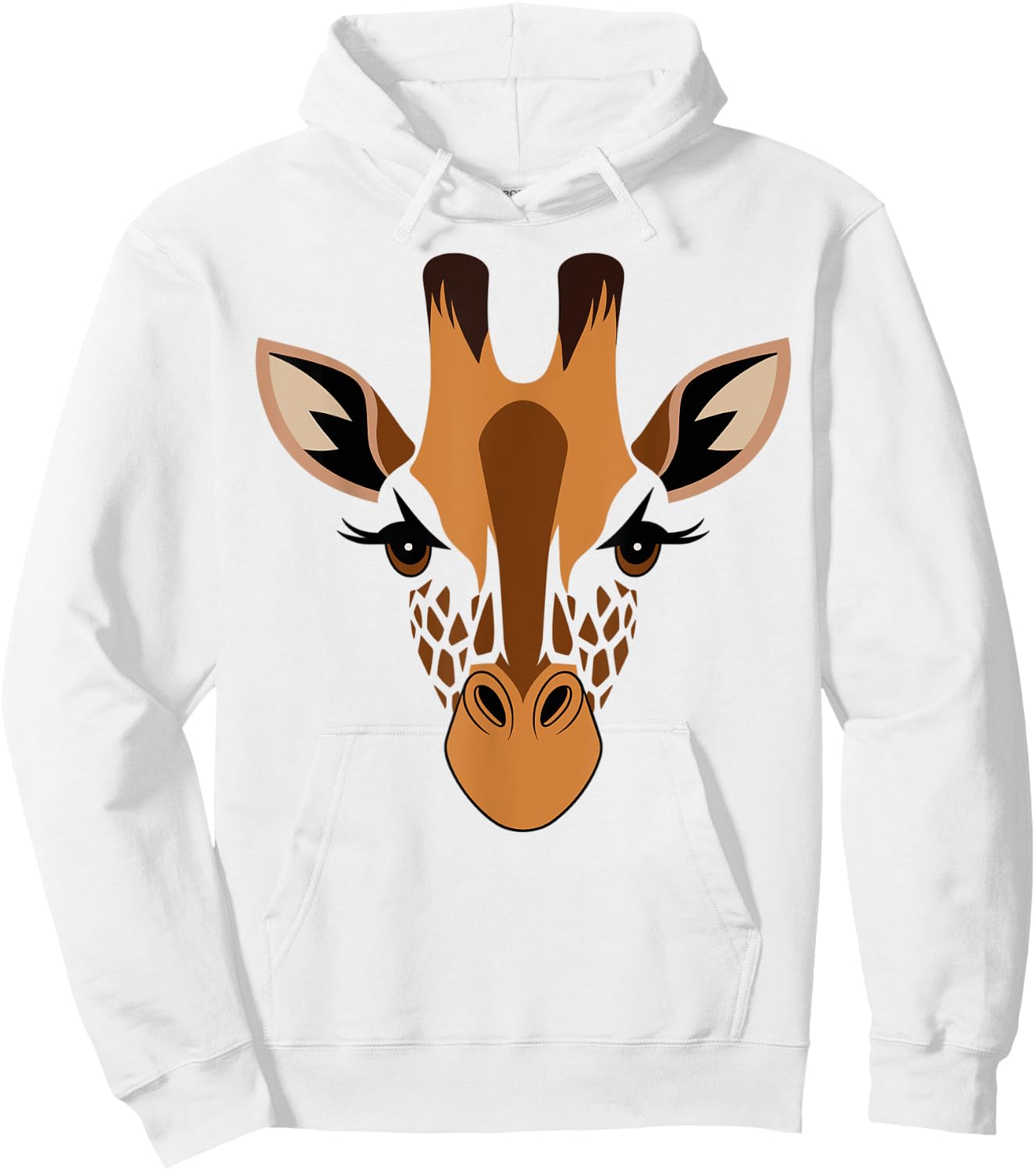 Halloween Giraffe Face Costume Kids Cute Themed Hoodie - Hoodie | White