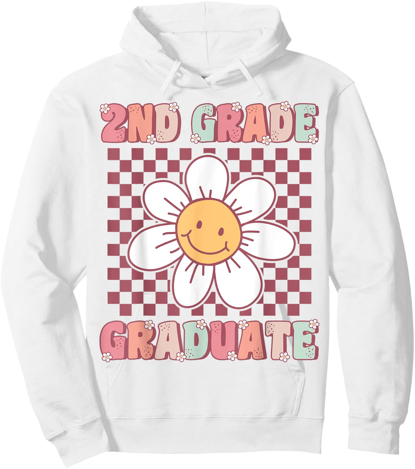 2nd Grade Graduation Cute Groovy Last Day of Second Grade Hoodie - Hoodie | White