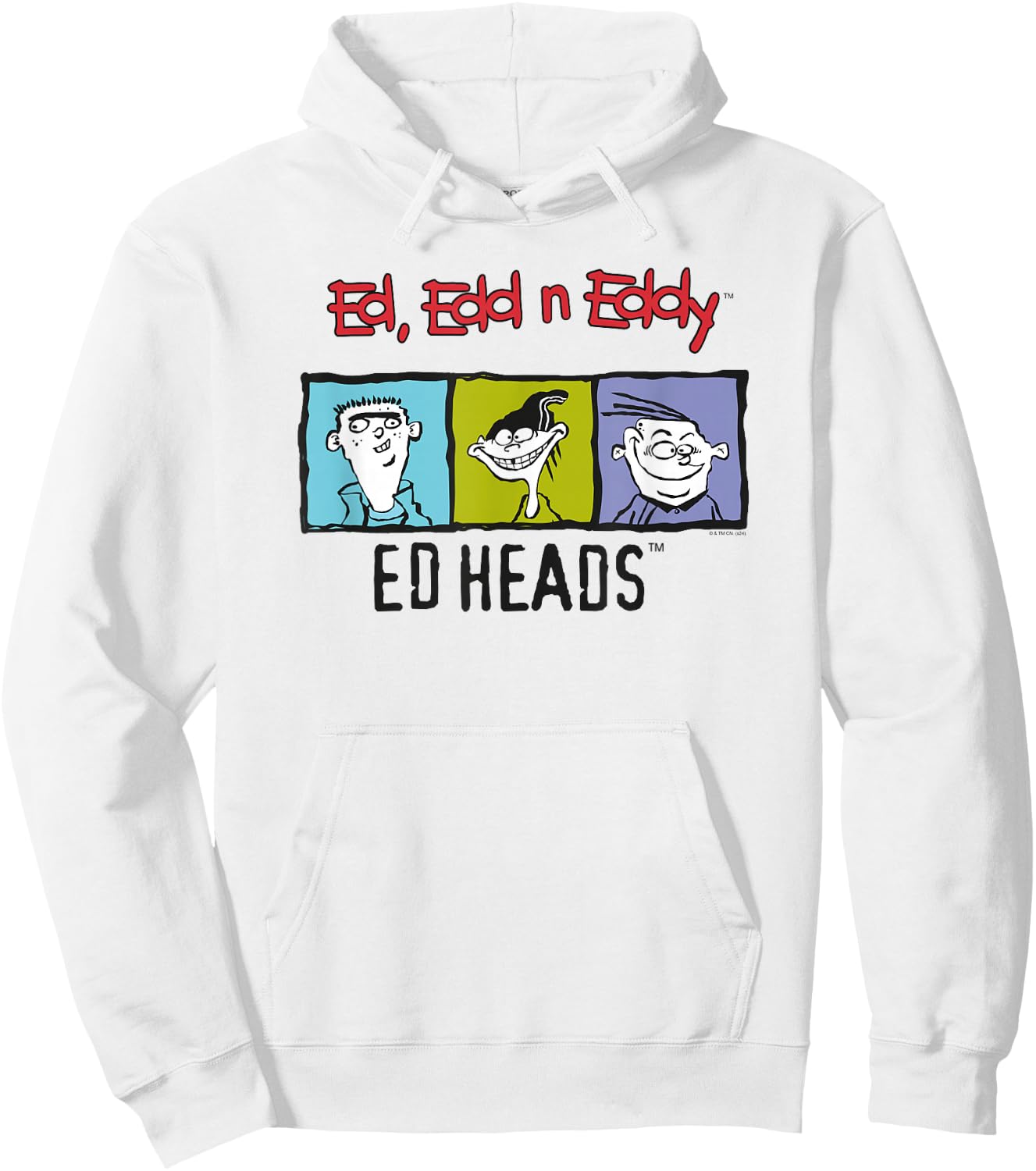 Ed, Edd n Eddy Heads Colorful Frame Hoodie - Hoodie | White
