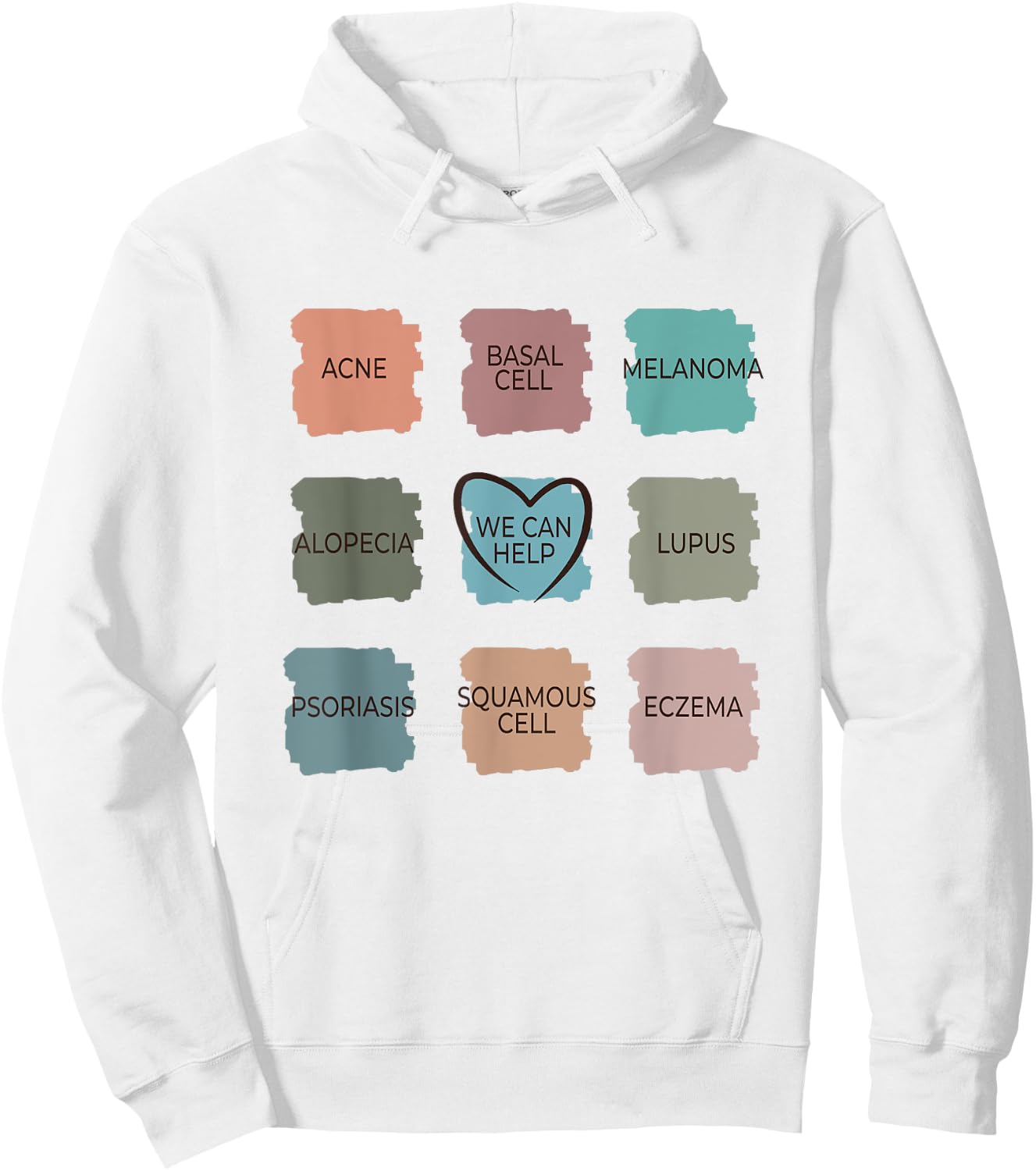 Dermatology Nurse - We Can Help Derm Dermatologist Hoodie - Hoodie | White